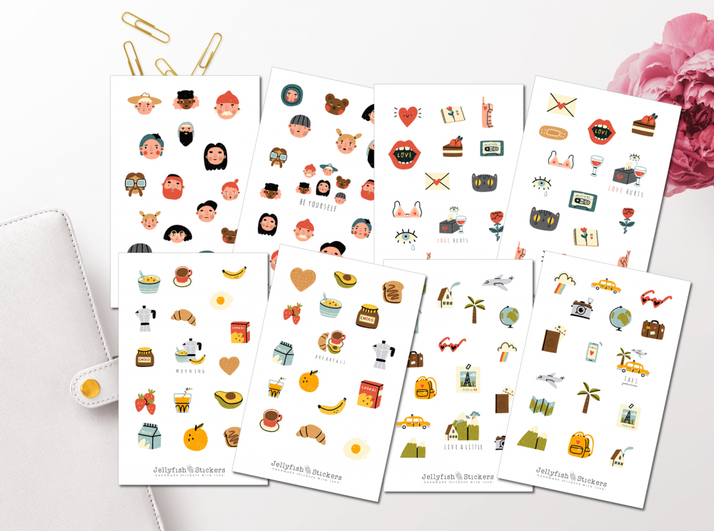 Planer Sticker Set